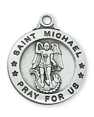 Saint Michael Sterling Silver Medal L600MK