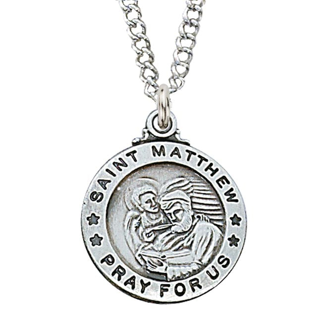 Round Sterling St Matthew Pendant no. L600MWE