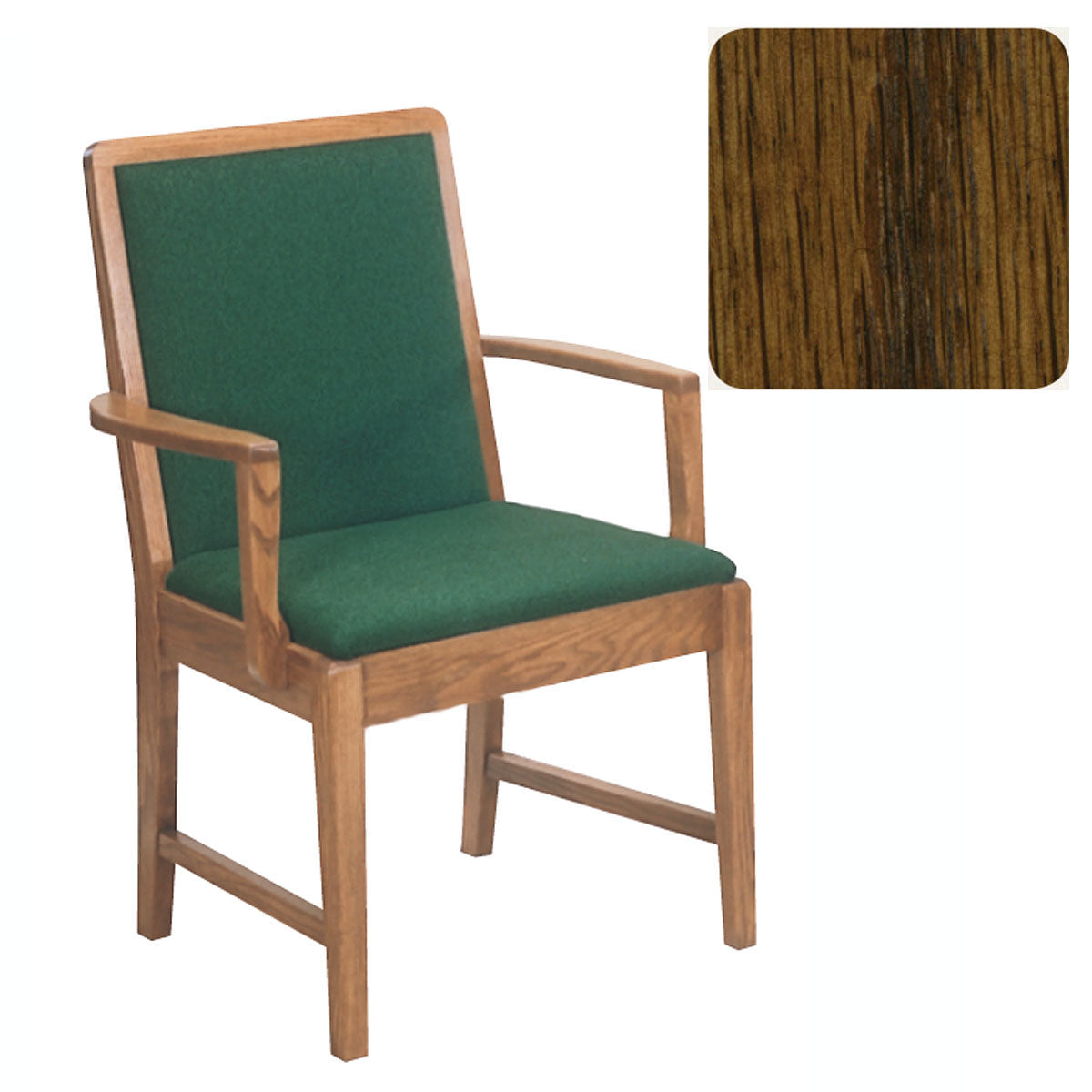Dark Oak Finish Sanctuary Arm Chair 170