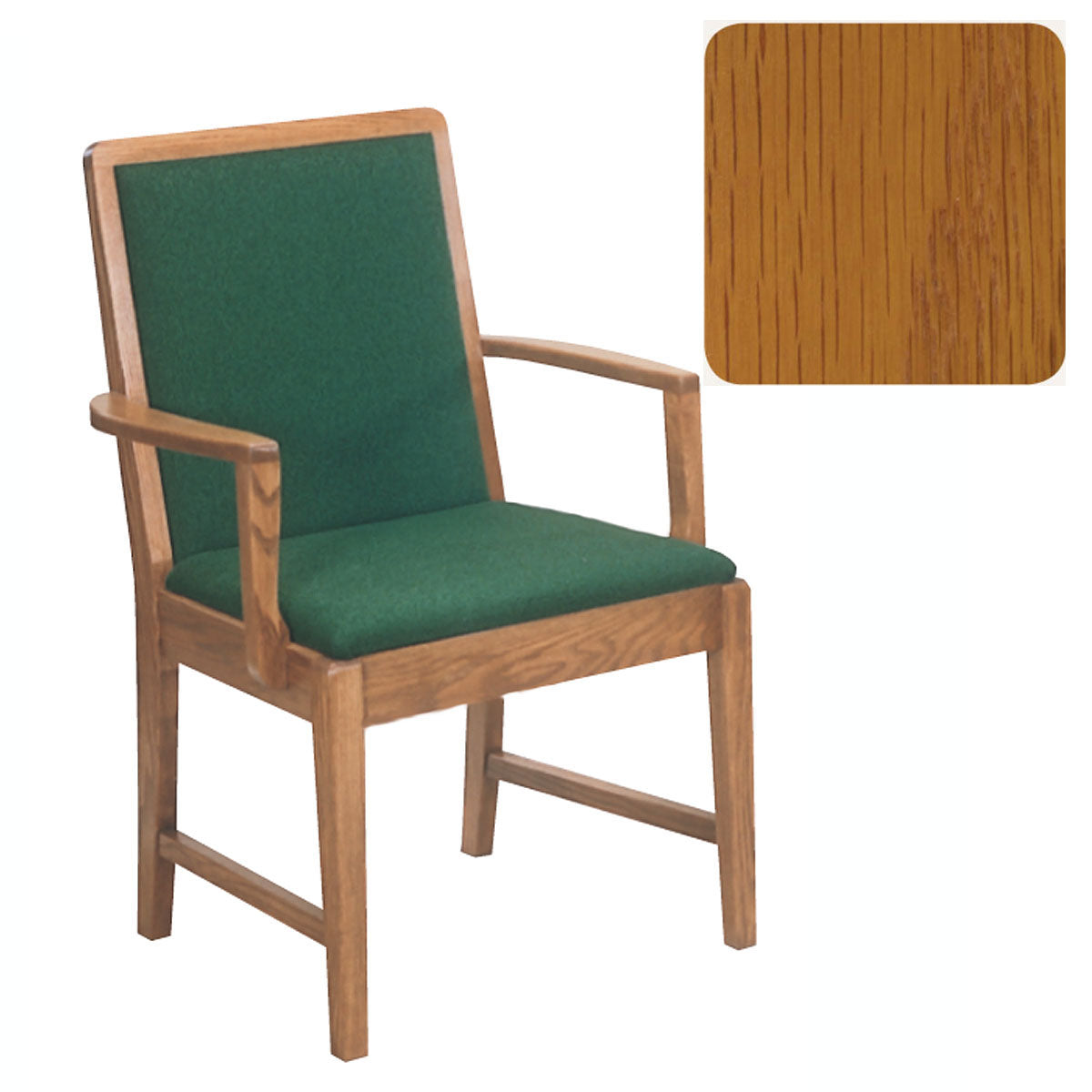 Golden Oak Finish Sanctuary Arm Chair 170