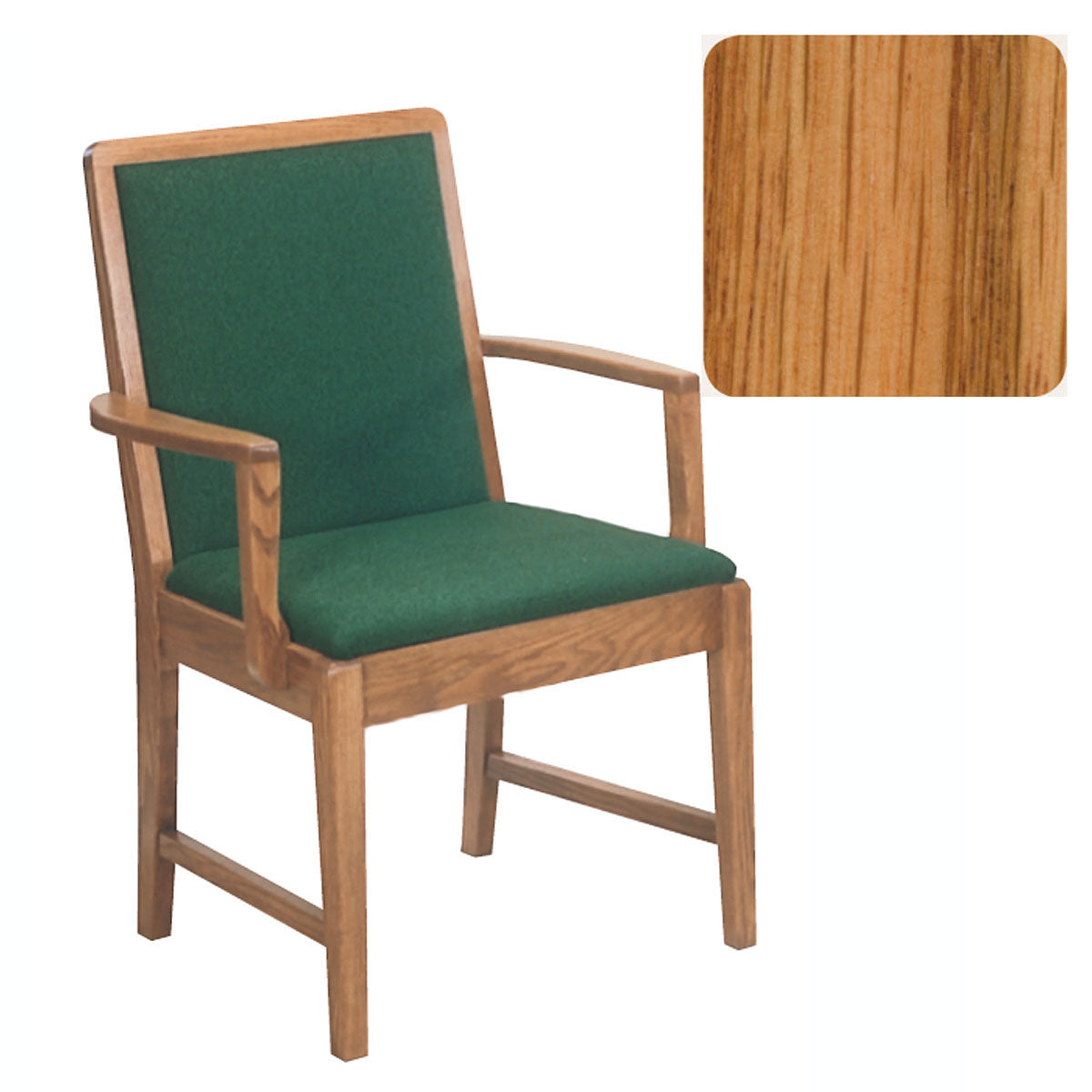 Light Oak Finish Sanctuary Arm Chair 170