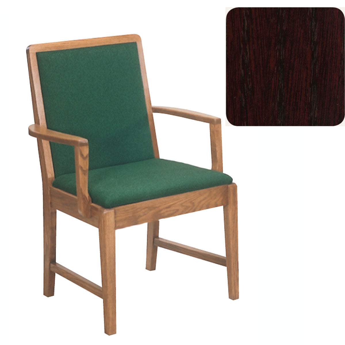 Mahogany Finish Sanctuary Arm Chair 170