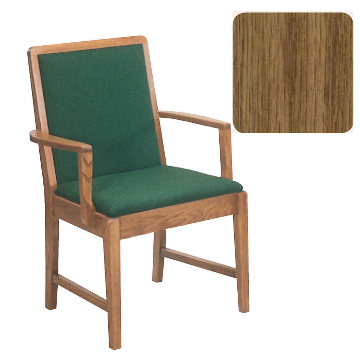 Pecan Finish Sanctuary Arm Chair 170