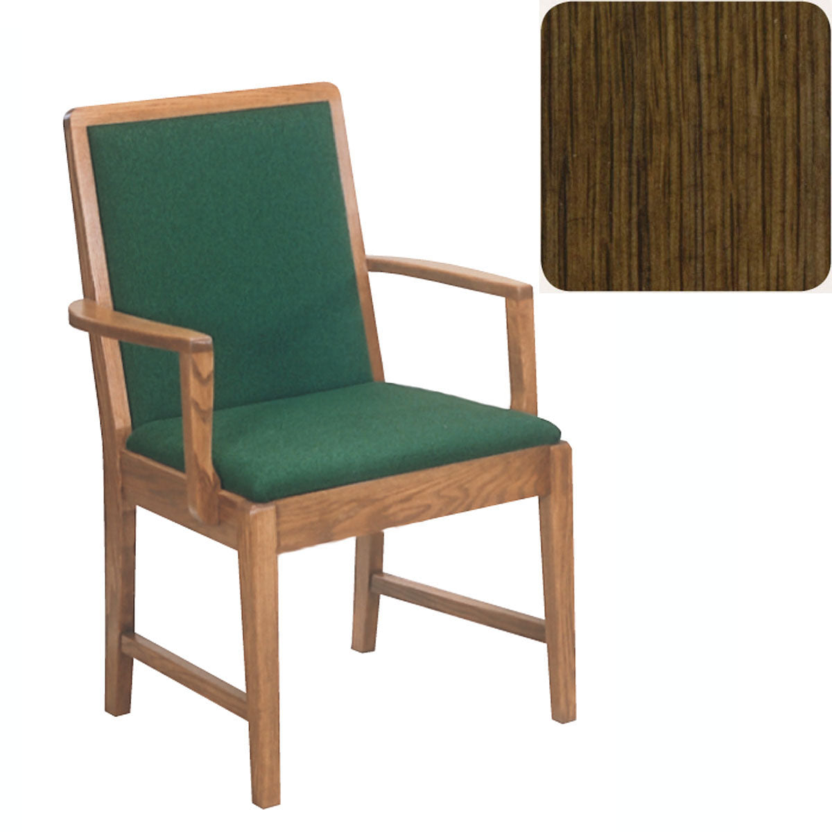 Walnut Finish Sanctuary Arm Chair 170