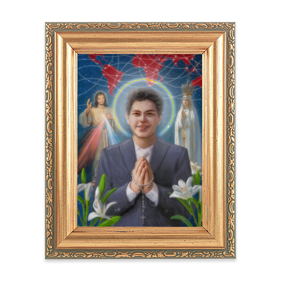 Carlo Acutis Print in Small Gold Frame 461-972