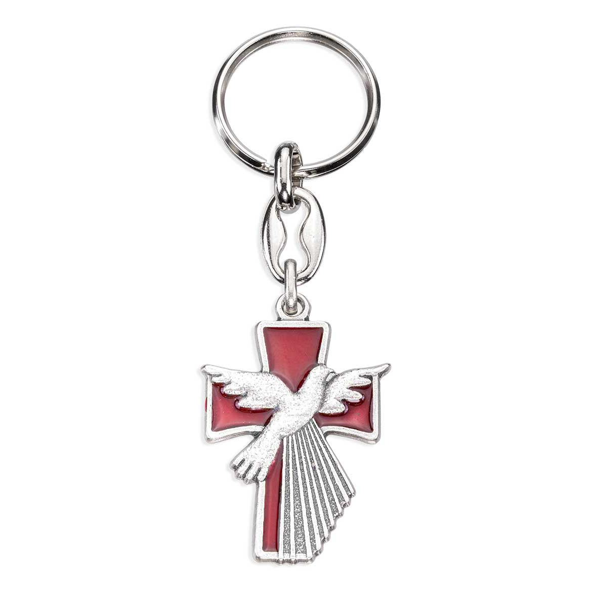 Red Dove Confirmation Keychain 1494-651