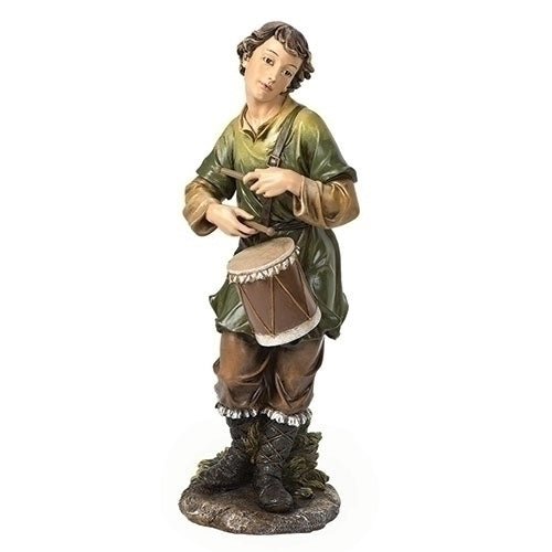 Drummer Boy Garden Figure in Color for 27 inch Scale Nativity