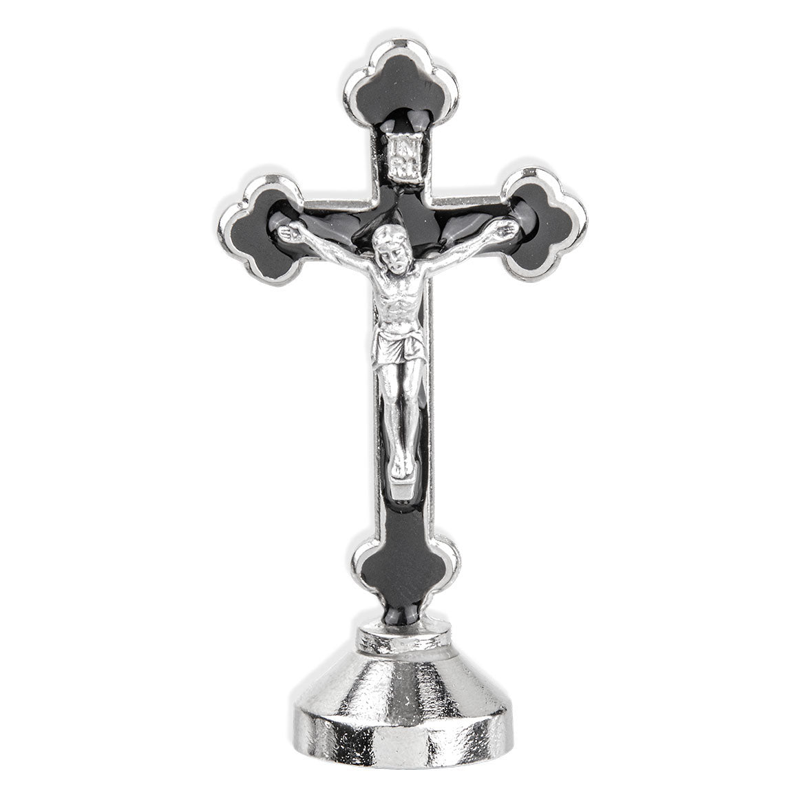 2.75 inch Standing Black Latin Crucifix 2117S
