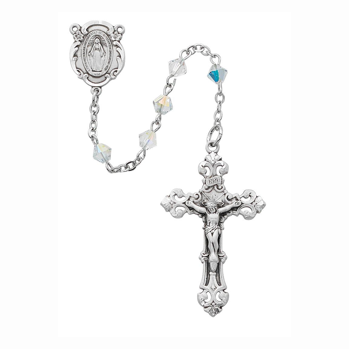 Sterling 5mm Swarvoski Crystal Rosary