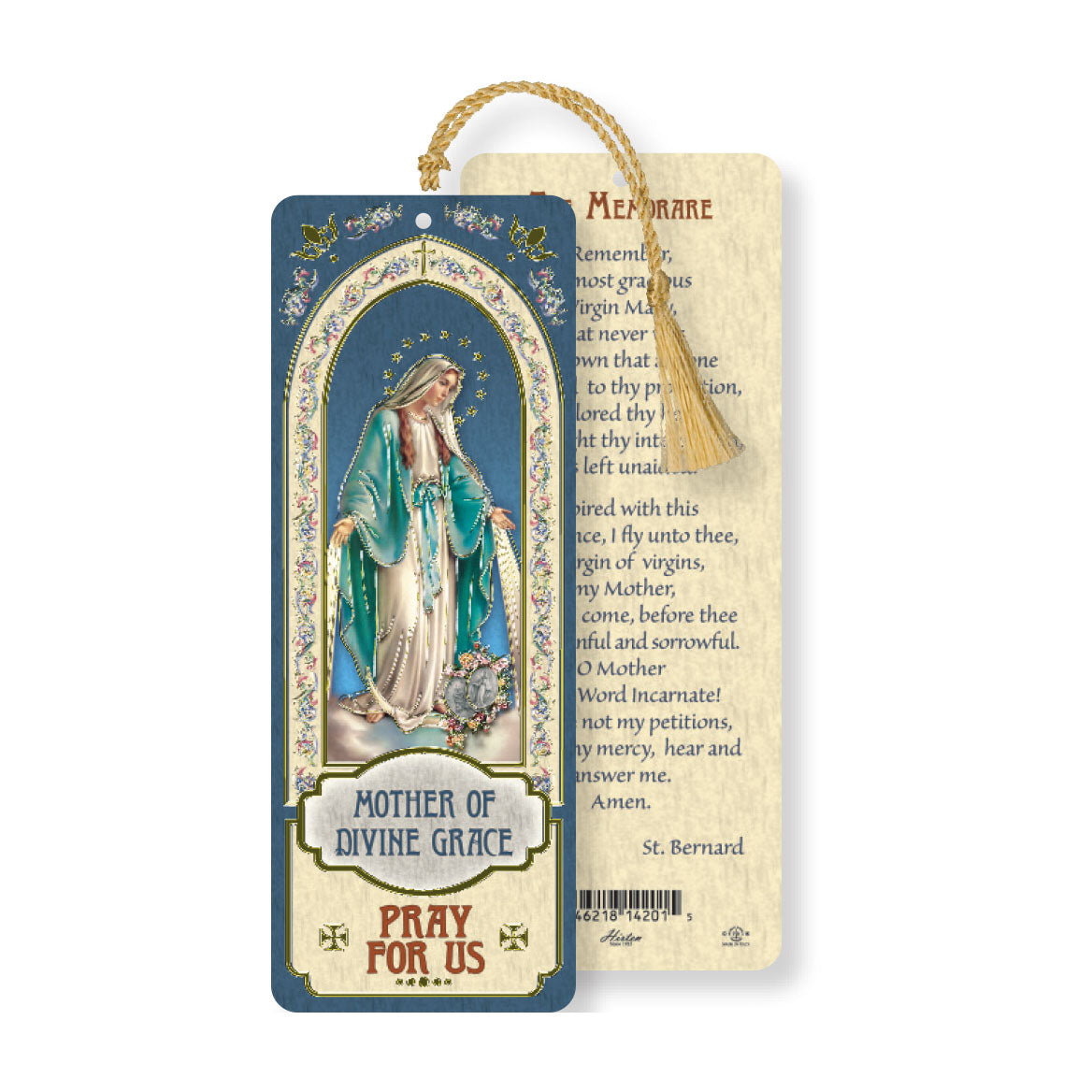 Laminated Our Lady of Grace Bookmark with Tassel B8-200