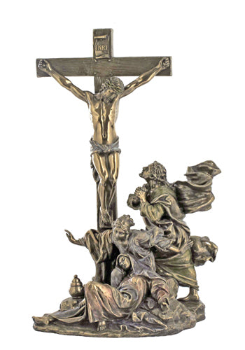 Crucifixion Masterpiece Statue in Cold-cast Bronze