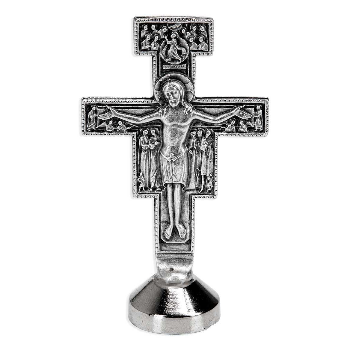 2-3/4 inch Standing San Damiano Crucifix 2244