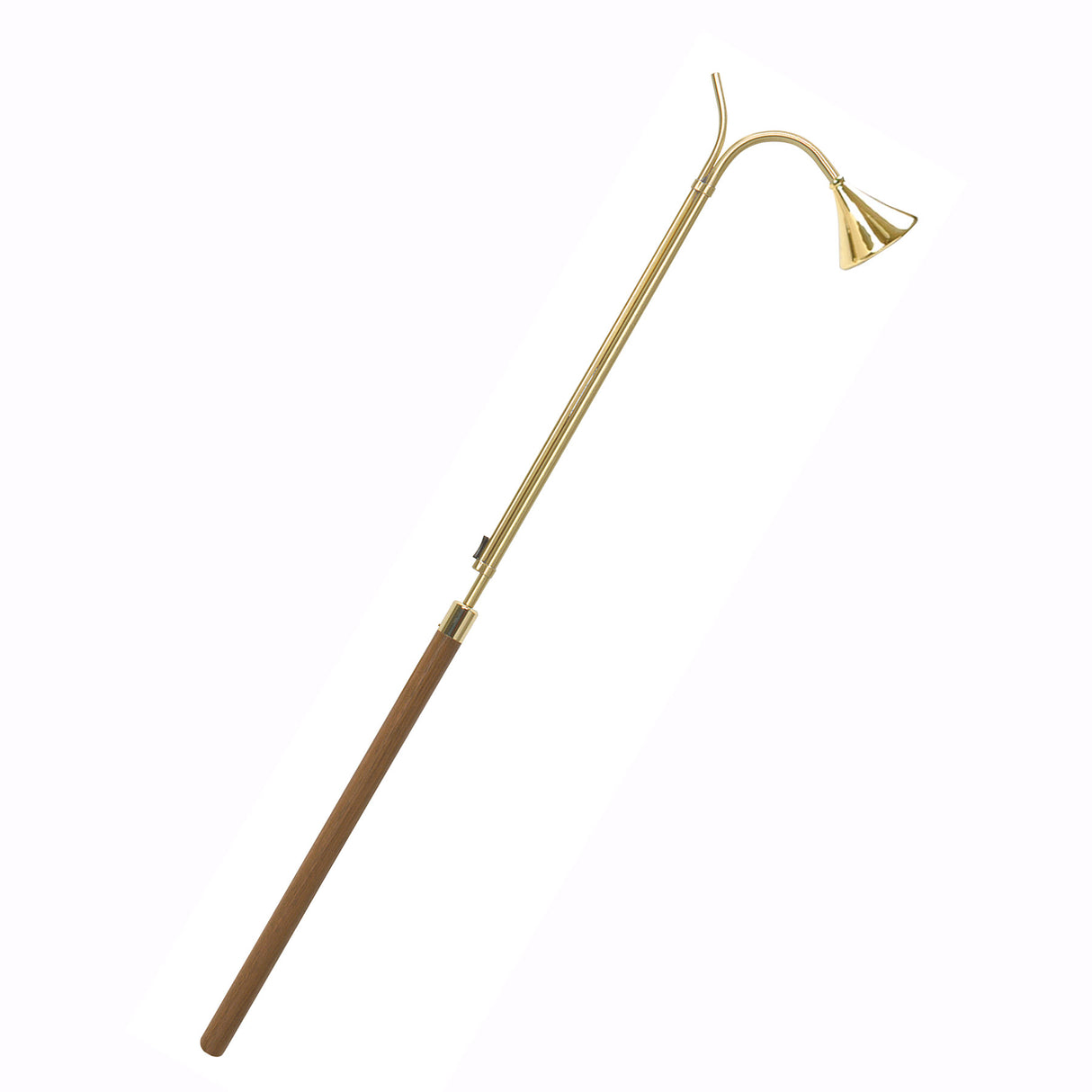 36 inch Brass Candle Lighter with Walnut Handle - no. K225-3