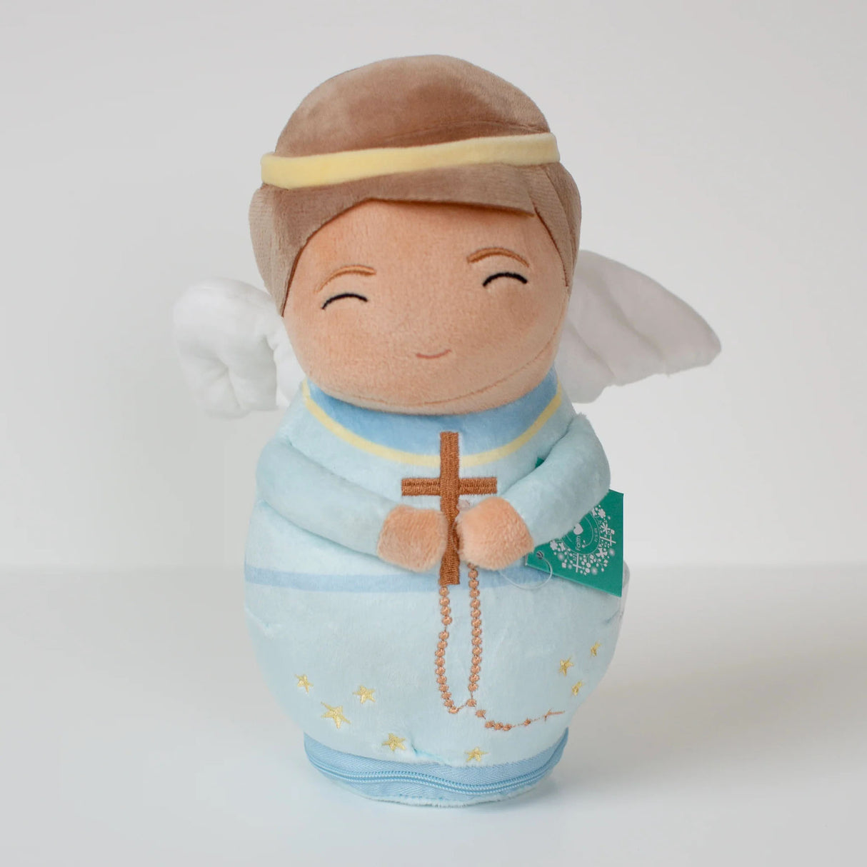 Praying Audio Guardian Angel Plush Shining Light Doll