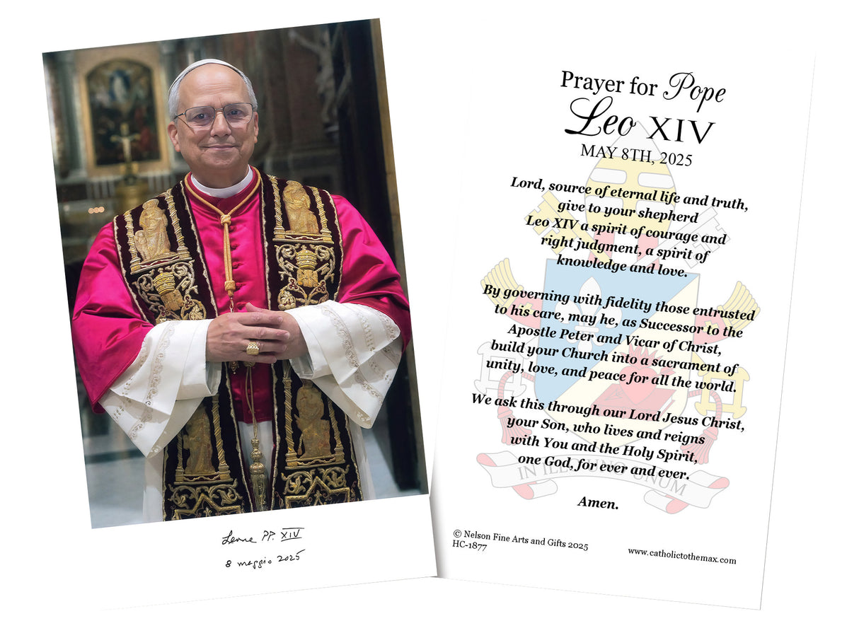 Pope Leo XIV Paper Holy Cards