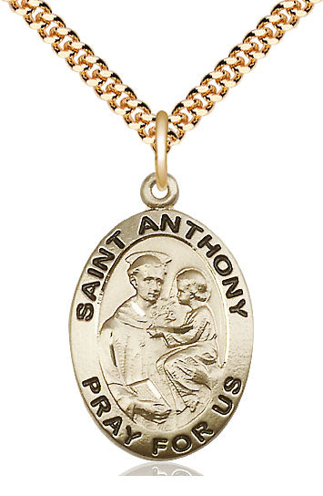 Gold Filled St Anthony of Padua Pendant 4021GF/24G