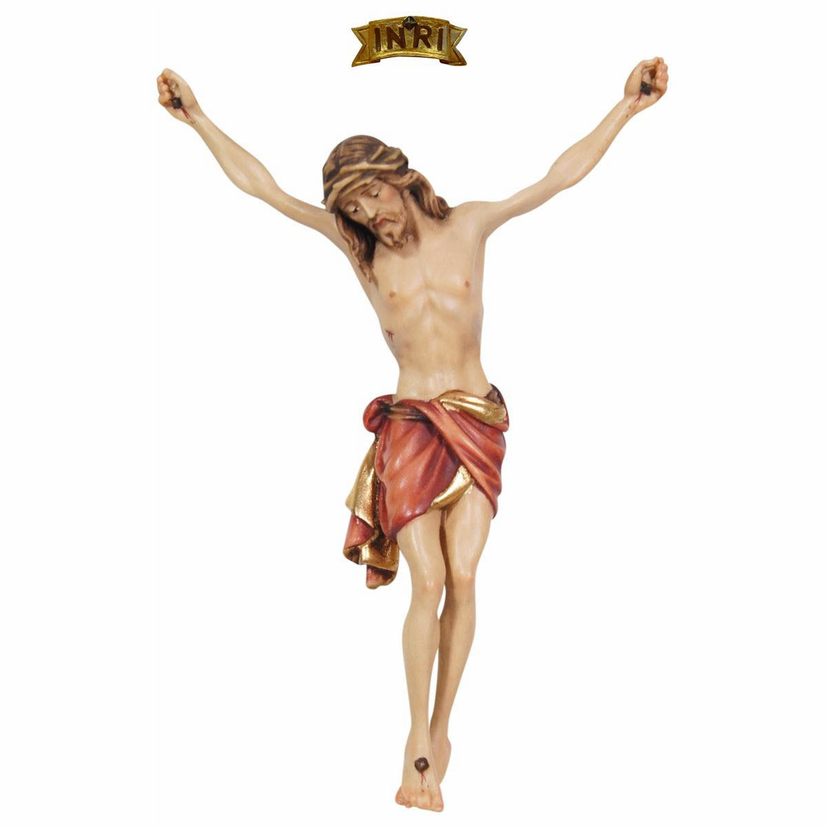 51 inch Siena Wood Carved Corpus in Full Color