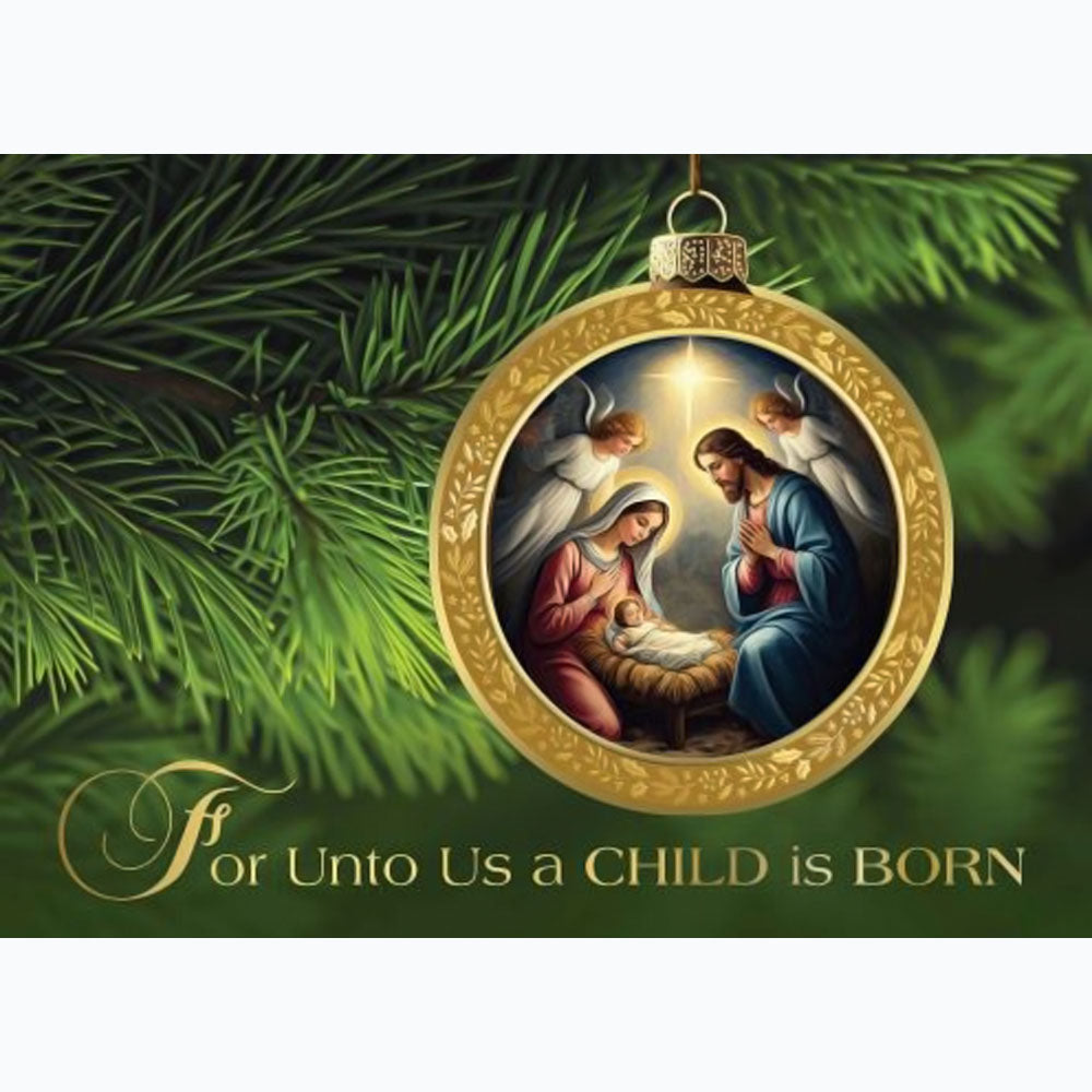 God's Gift to the World Nativity Ornament Boxed Christmas Cards