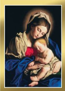 Sassoferrato Madonna Christmas Boxed Cards 10ct