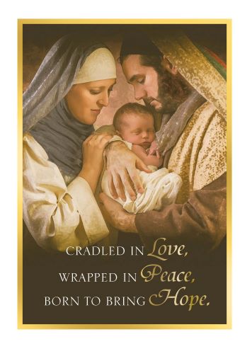 Cradled in Love Christmas Greeting Cards - 25 cards per box
