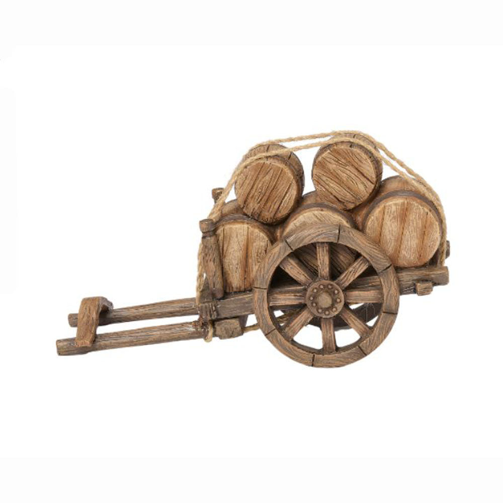 Barrel Cart with Barrels Fontanini Accessory 55650