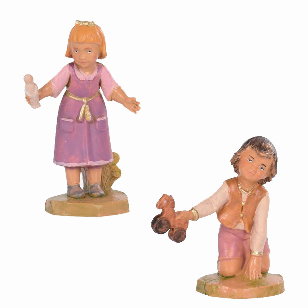 Cai & Ella Playing Children Fontanini Figures - no. 54129