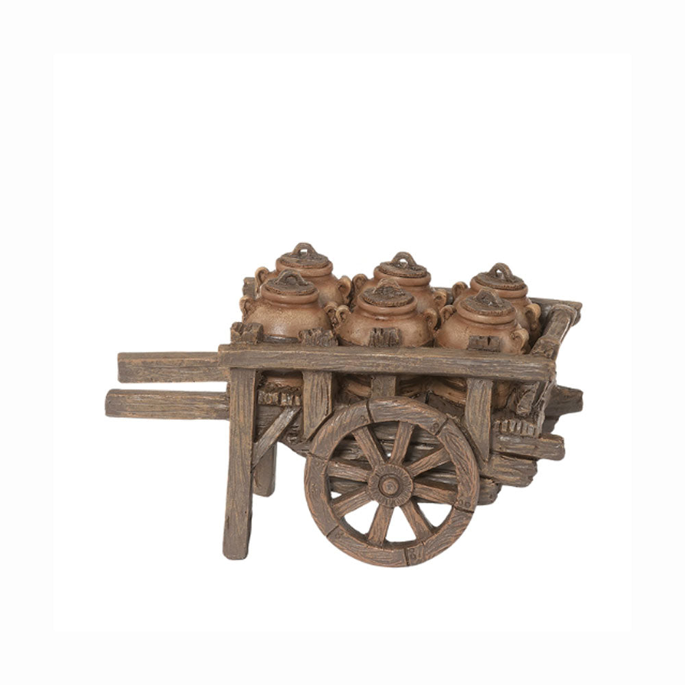 Cart with Clay Pots Fontanini Accessory 55643
