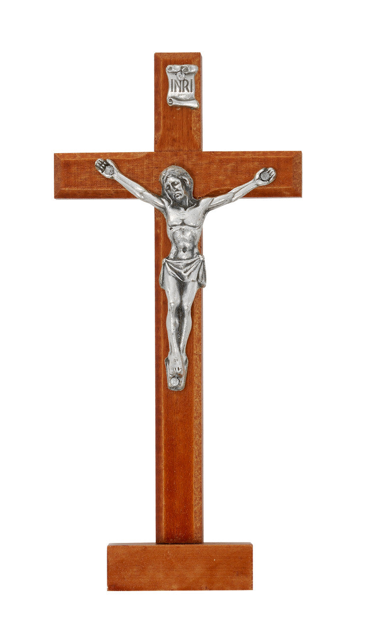 5.5" Standing Wood Crucifix 35-34