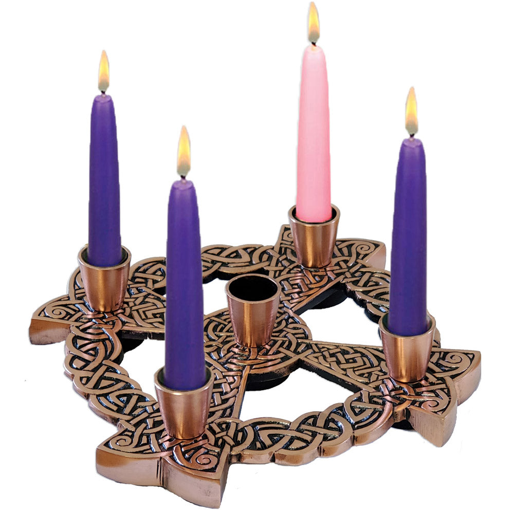Copper Plate Celtic Advent Wreath CH-418