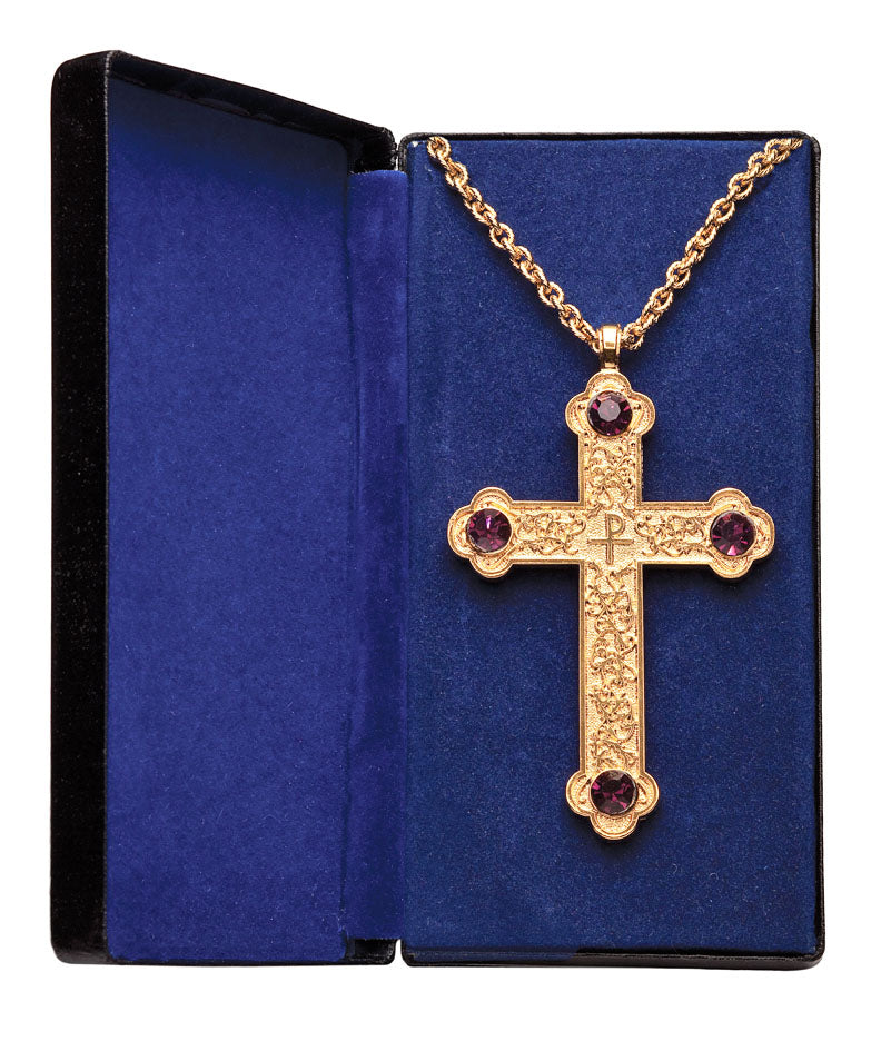 Purple Stone Pectoral Cross PC-500