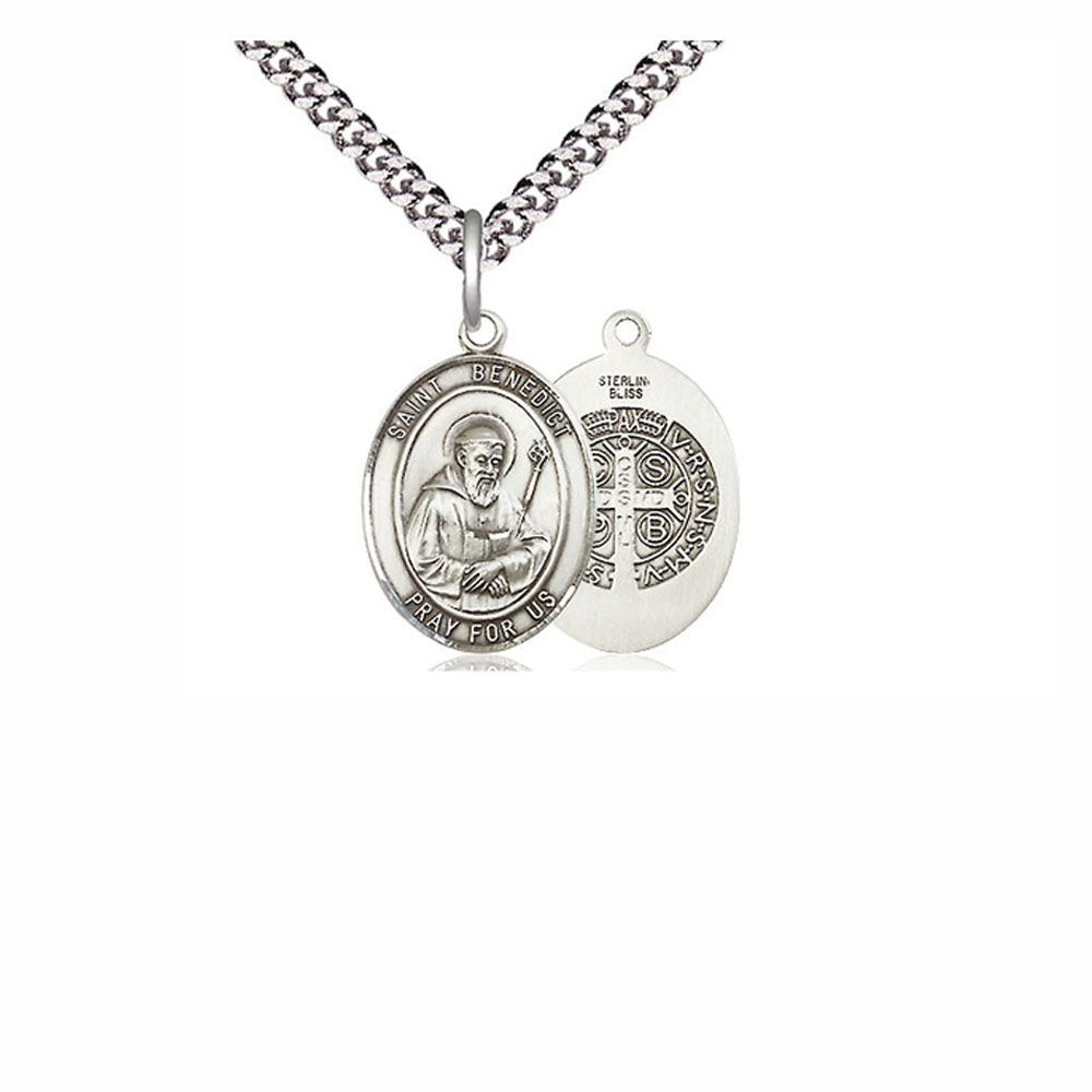 St. Benedict Sterling Silver Medal 8008SS/20S