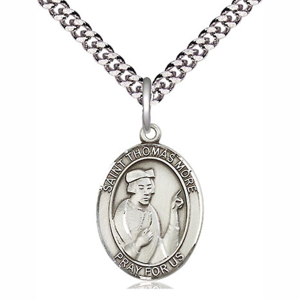 St Thomas More Medal on 20" chain 8109SS/20S
