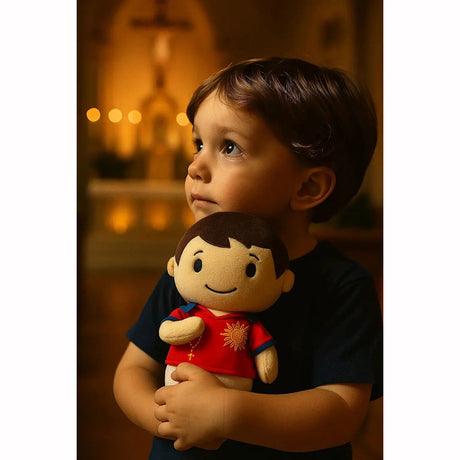 8" St Carlo Acutis Little Drops of Water Plush Doll