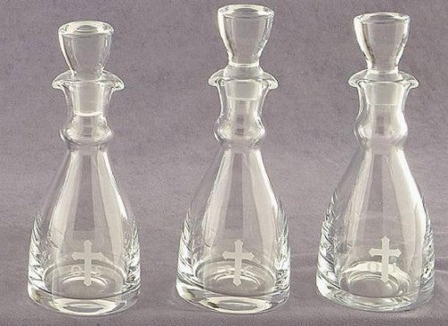 8in Glass Chrism Oil Set 9780