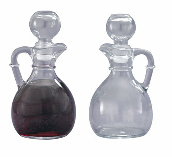 6 oz. Plain Glass Cruet Set