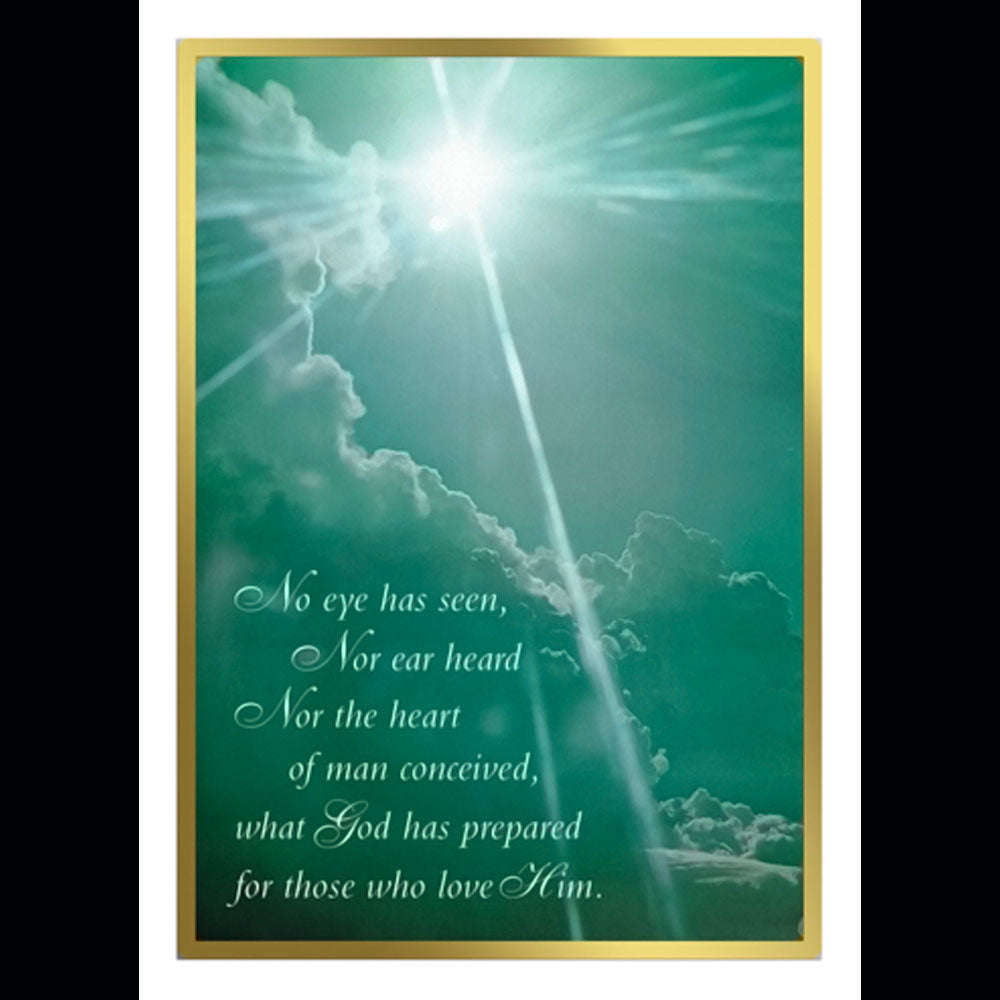 No Eye Has Seen Mass Card for the Deceased 100ct