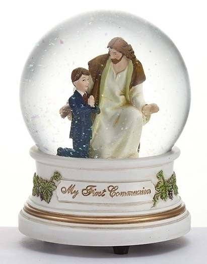 First Communion Glitterdome for Boys