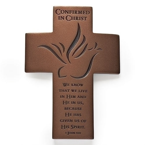 Bronze Finish Reflections of Love Confirmation Wall Cross