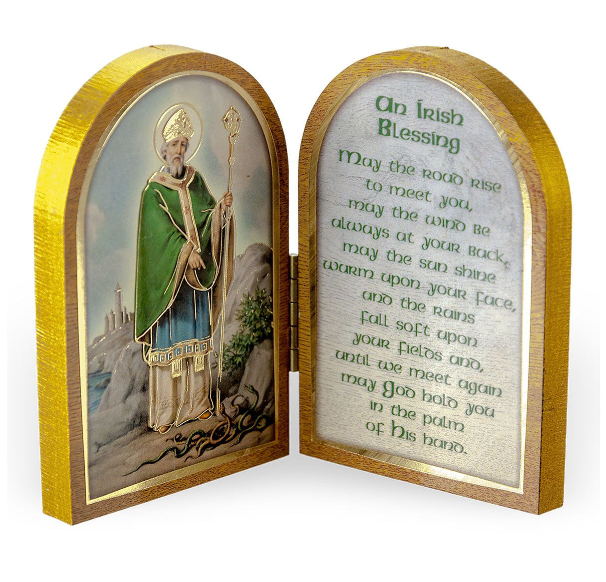 Saint Patrick 3.5 x 4.75 inch Diptych