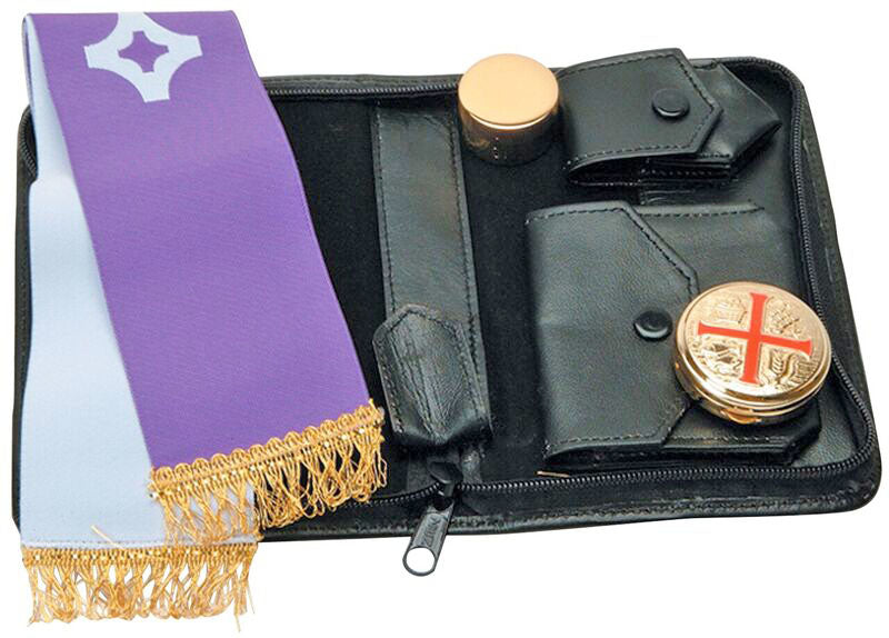 Viaticum Set in Black Leather Case K3002