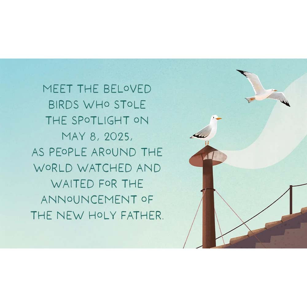 White Smoke, Two Gulls, and a Pope
