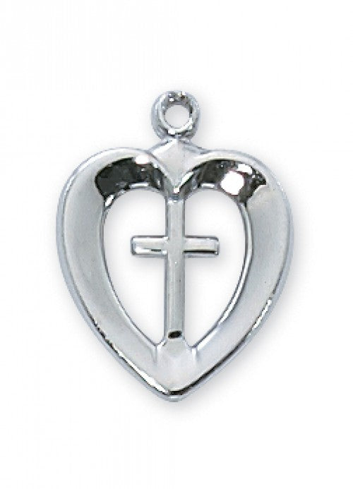 Heart Cross Pendant for Girls RC419