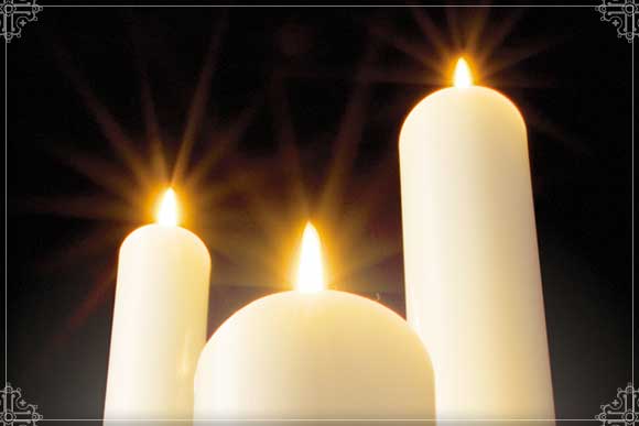 3 x 12 inch 51% Beeswax Altar or Pillar Candles - 1ct. p/ box