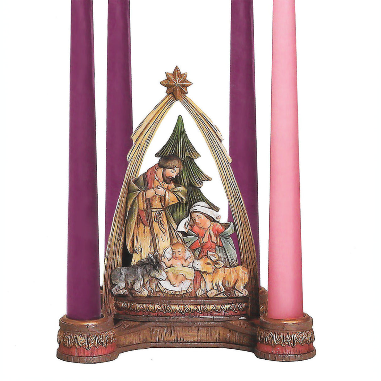 Nativity Arch Advent Candleholder
