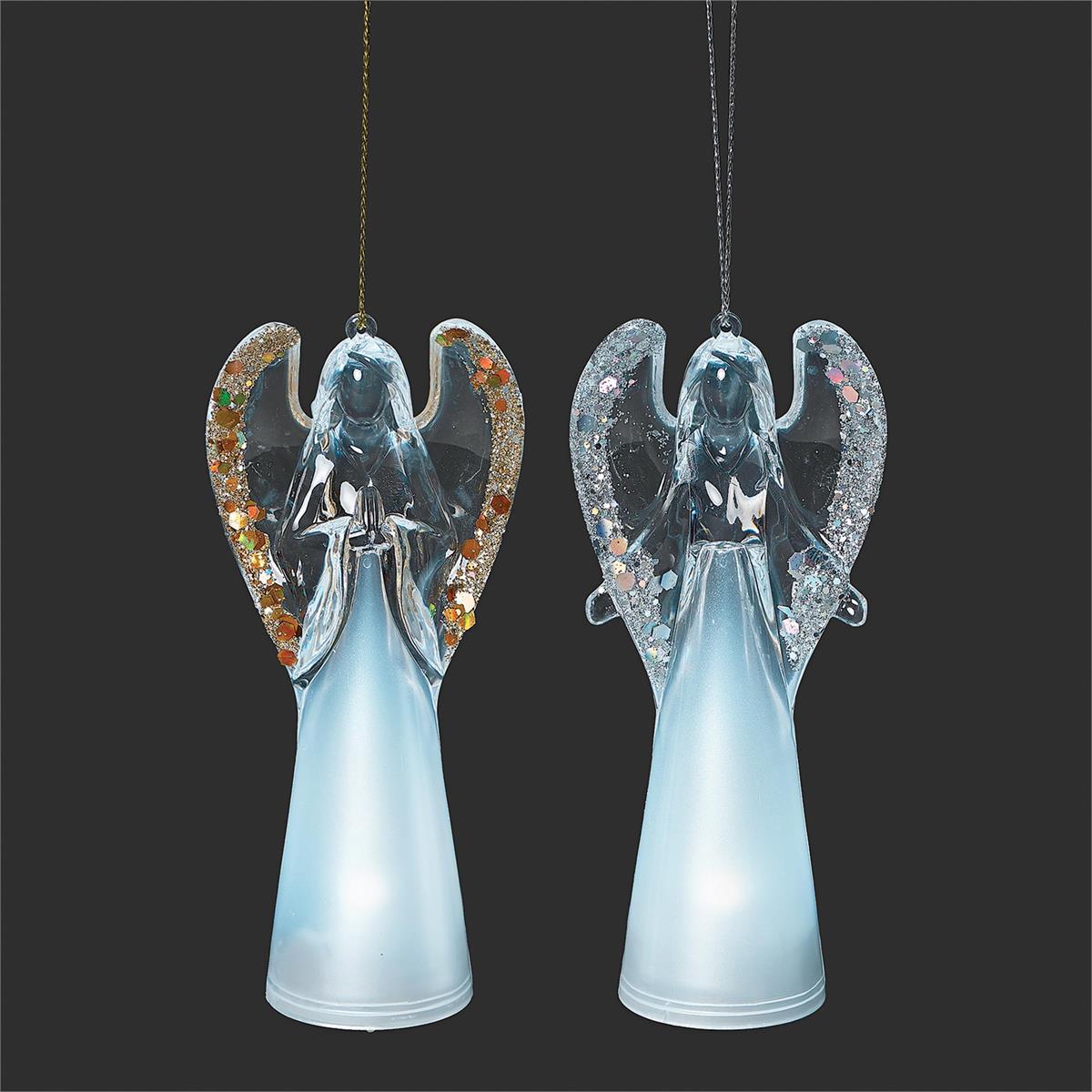 Lighted Acrylic Angel Ornaments 139003