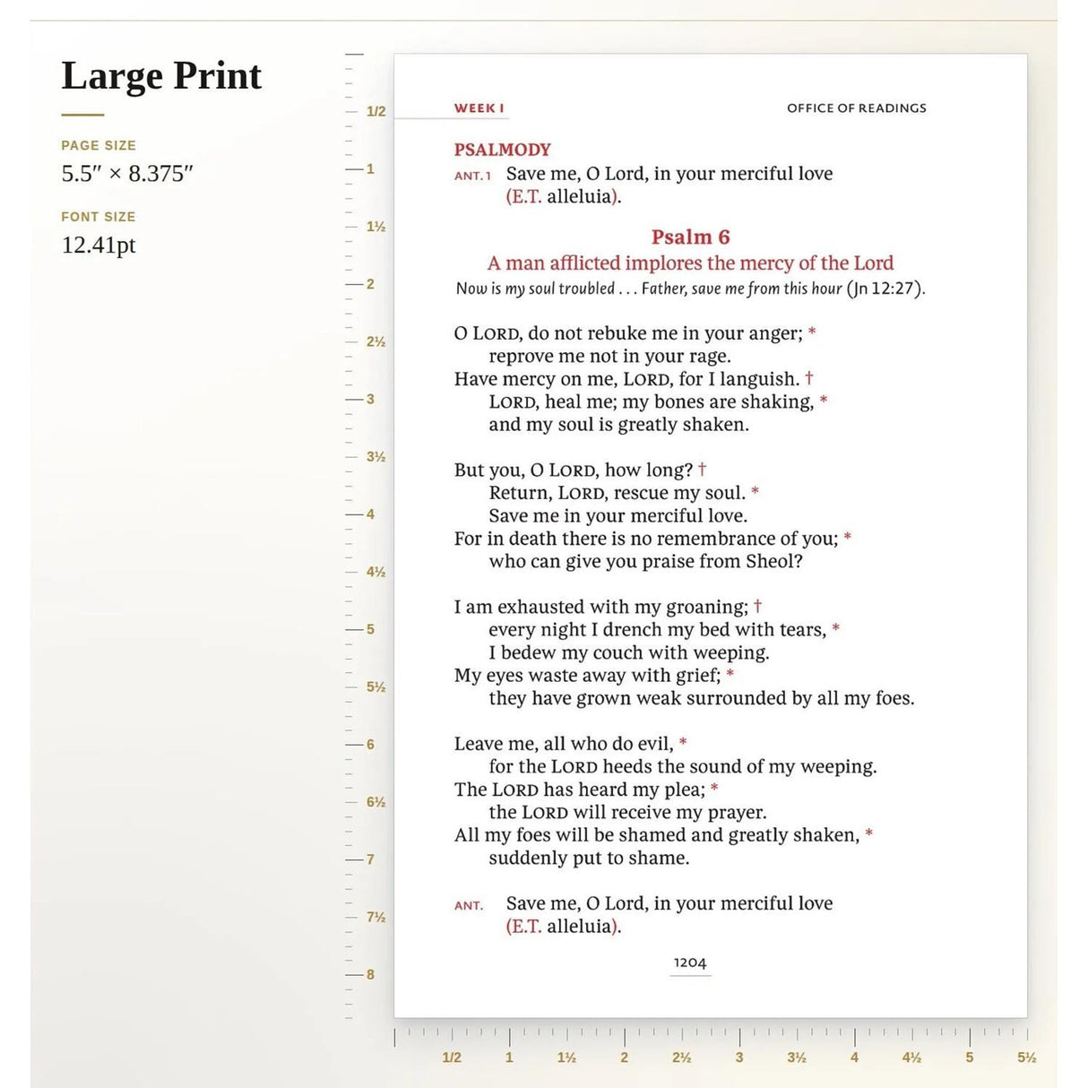 Volume 3 Liturgy of the Hours 2nd Edition - LARGE Print Standard Leather Binding