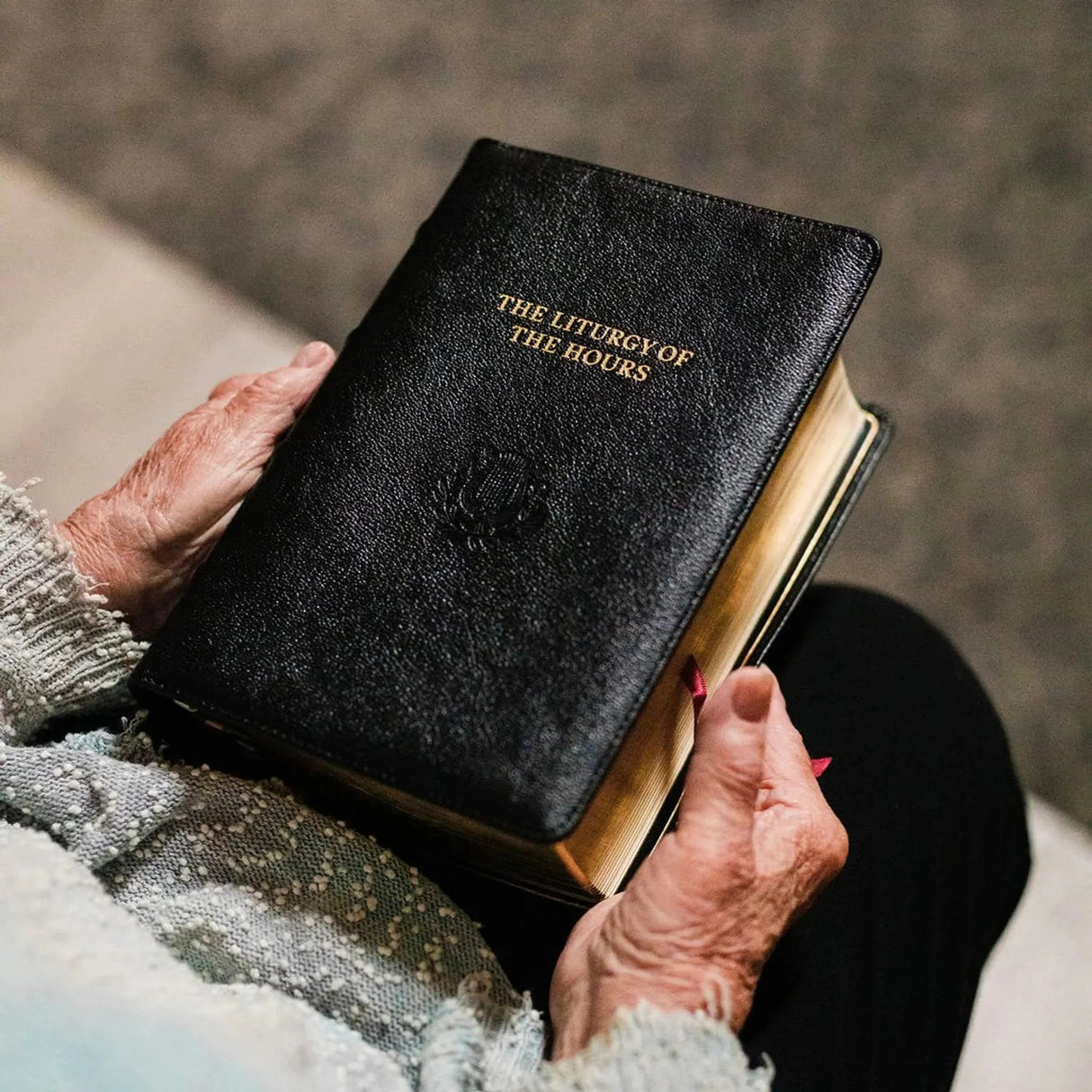 Volume 4 Liturgy of the Hours 2nd Edition - Standard Print Black Premium Leather