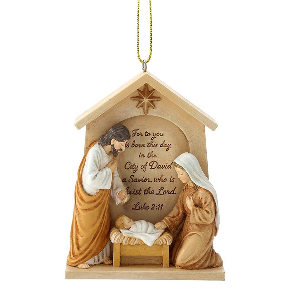 Holy Family Creche Ornament T7654