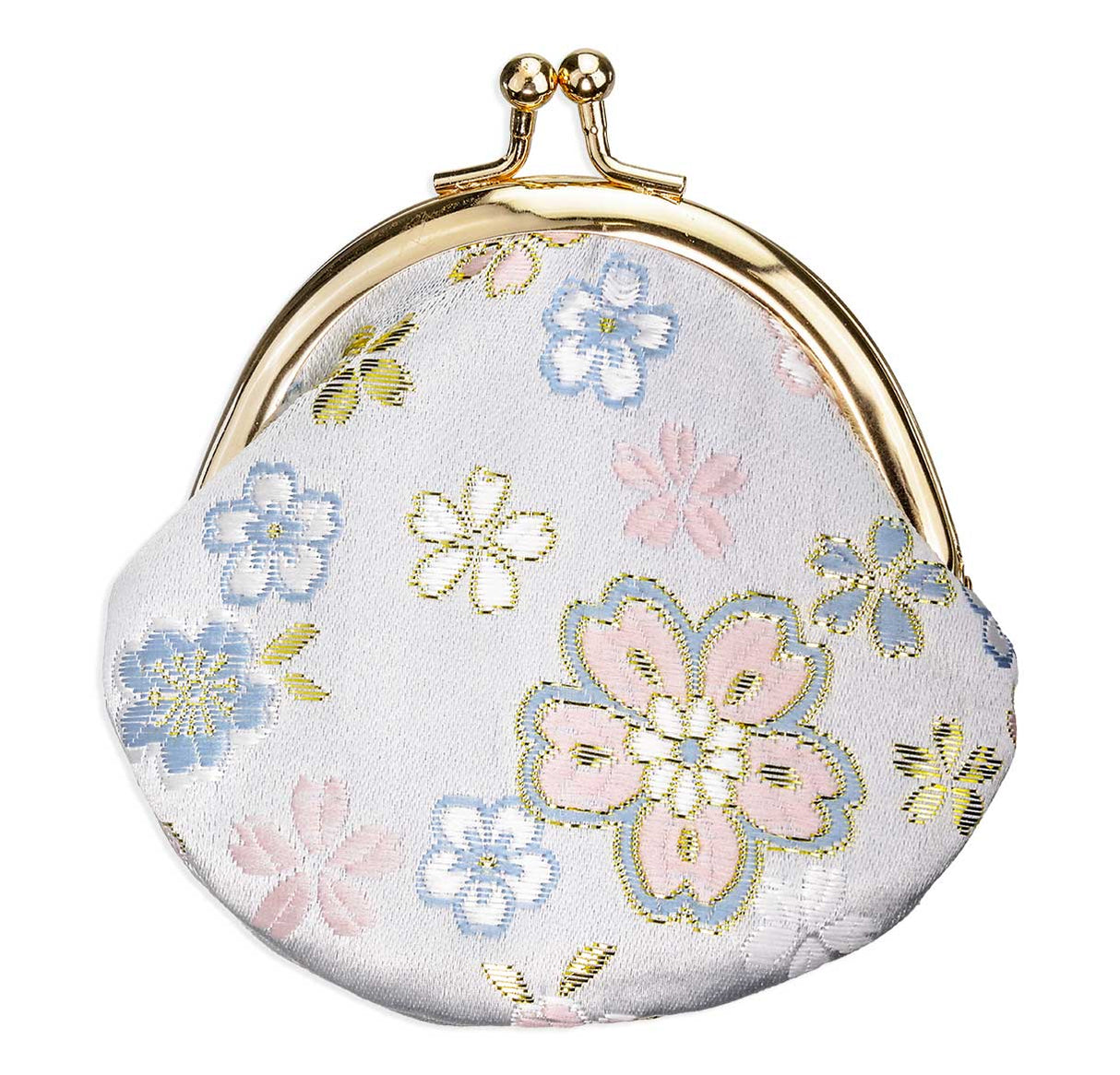 Light Blue Tapestry Rosary Case with Clasp
