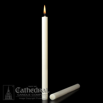 1-3/4 x 24 inch 51% Beeswax Altar Candles- no. 11137006